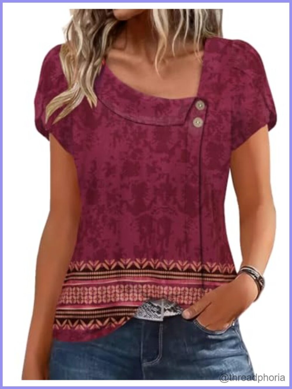 Womens Summer Tops Petal Sleeve Blouses Dressy Casual Tunic Shirts